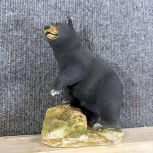 Vintage Lefton Black Bear Figurine KW789, Hand Painted Made In Japan